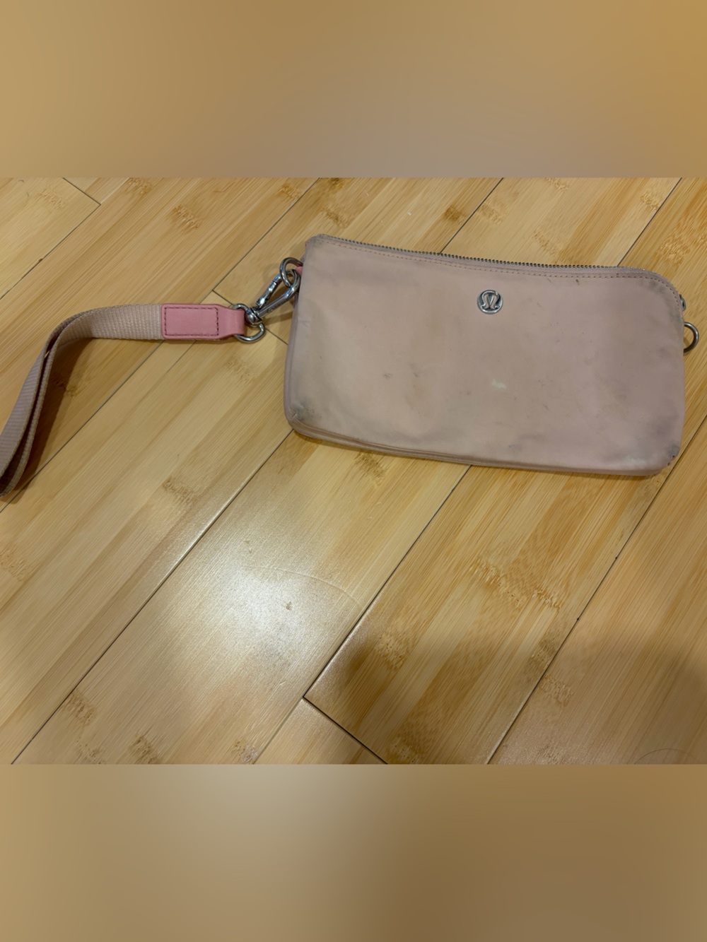 lululemon athletica Blush Pink Wristlet Clutch with Removable Strap